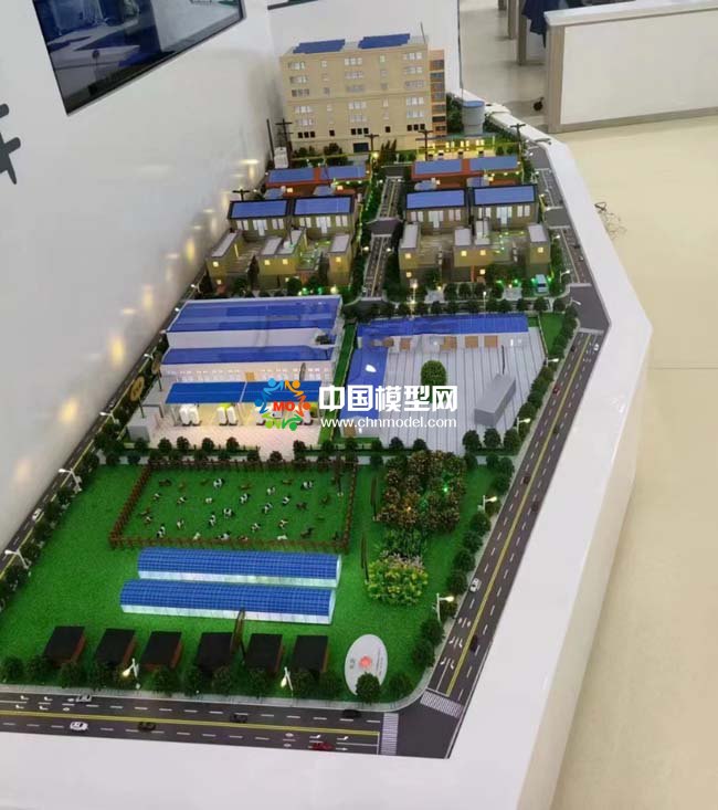 城鄉(xiāng)綠色生態(tài)新能源產(chǎn)業(yè)鏈沙盤模型