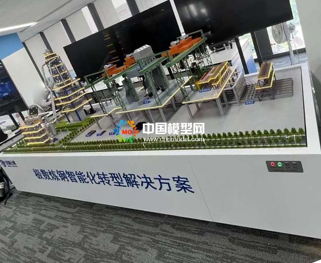 極數(shù)煉鋼智能化轉(zhuǎn)型解決方案沙盤模型