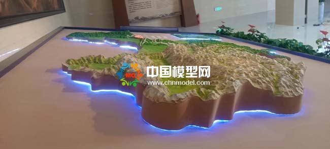 中國(guó)長(zhǎng)城分布示意沙盤(pán)模型