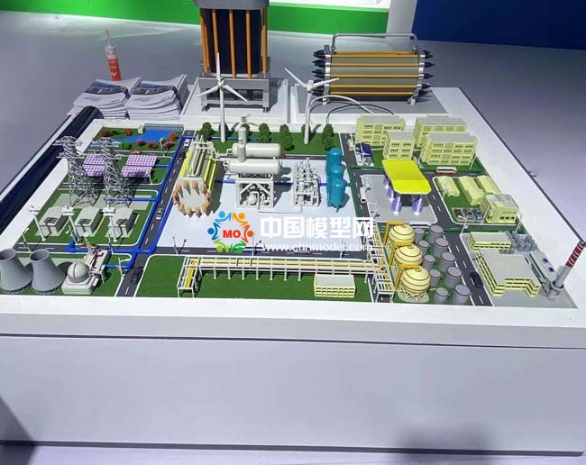 電解水制氫綠色氫源沙盤模型