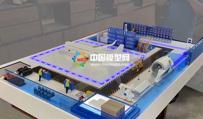 智慧機(jī)務(wù)檢修中臺(tái)沙盤(pán)模型