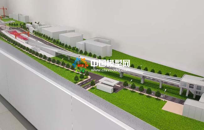 ???????城市軌道交通地鐵站施工沙盤模型