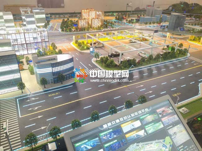 智慧交通互動認知實訓(xùn)平臺沙盤模型