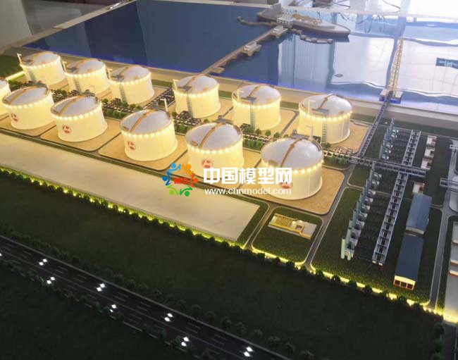 液化天然氣碼頭沙盤模型