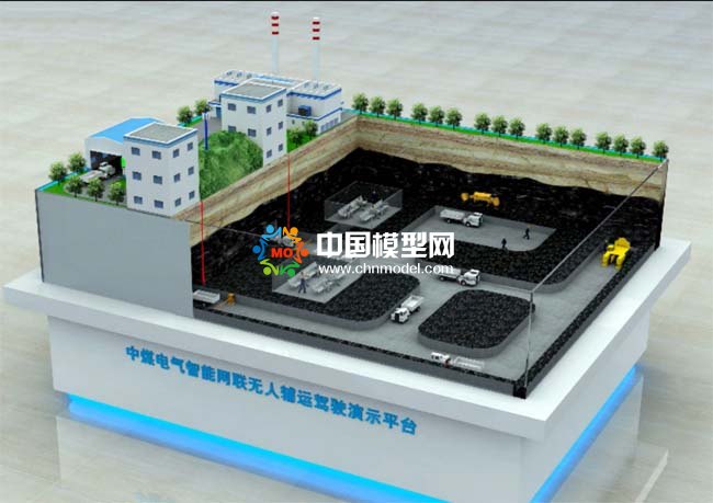 煤礦智能網(wǎng)聯(lián)無人輔運(yùn)駕駛沙盤模型