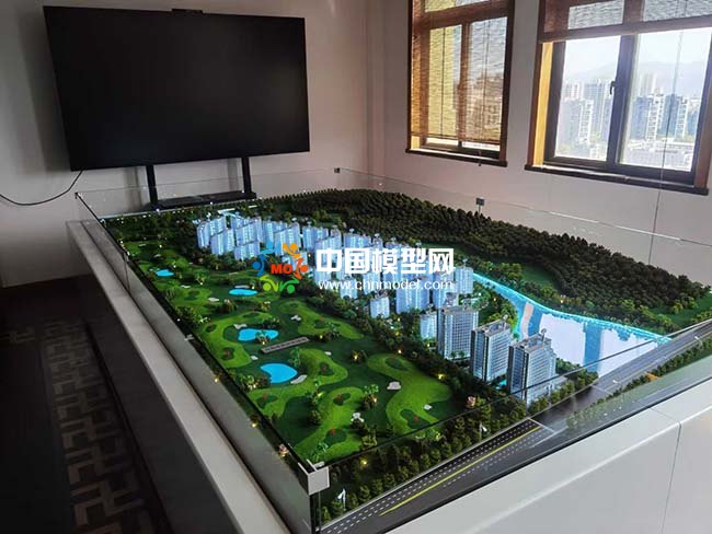 七彩瀾灣房地產(chǎn)售樓沙盤(pán)模型