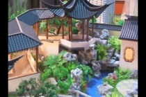 園林古建模型，天壇模型，木制古建模型