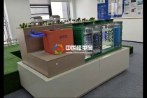 生活污水及廢水的處理沙盤模型細致還原污水處理全流程