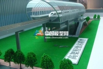 輕軌車站沙盤(pán)模型