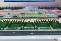 通過沙盤模型看京張高鐵線工程，預(yù)計(jì)2019年底建成通車